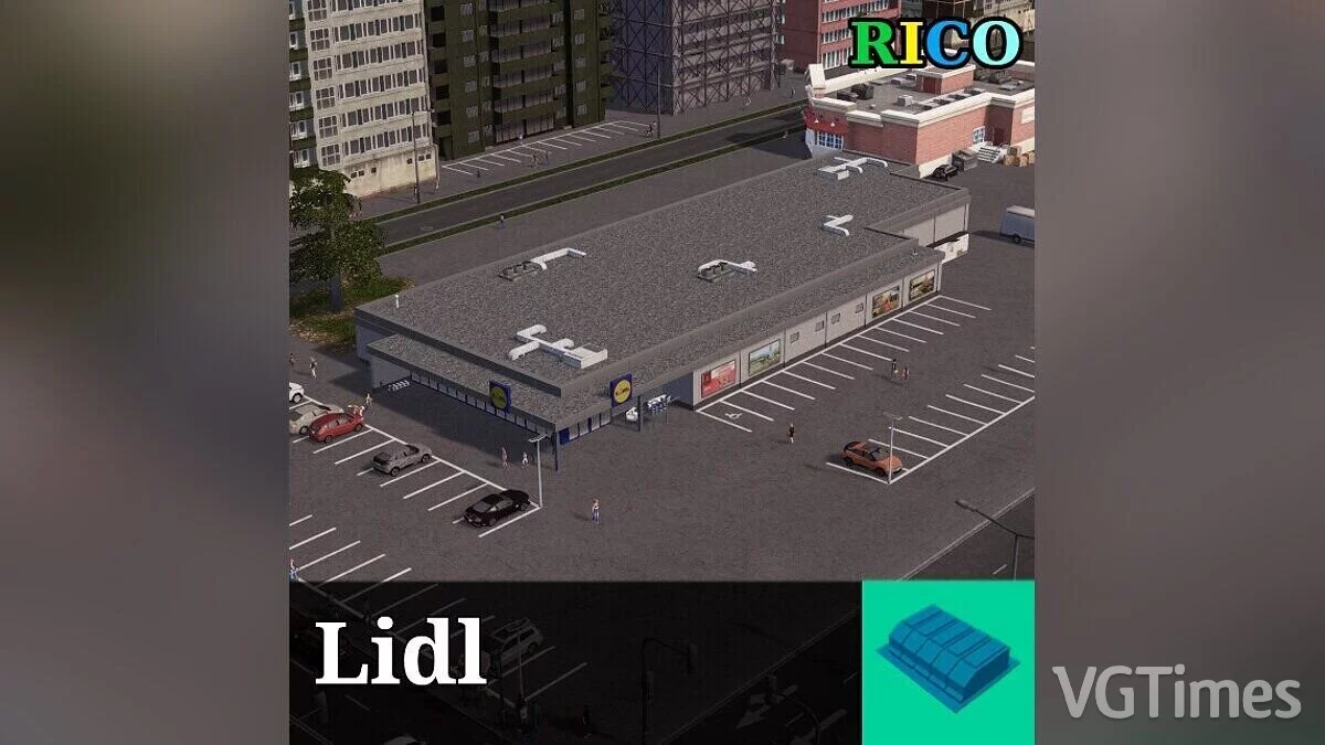 Cities: Skylines — Супремаркет LIDL