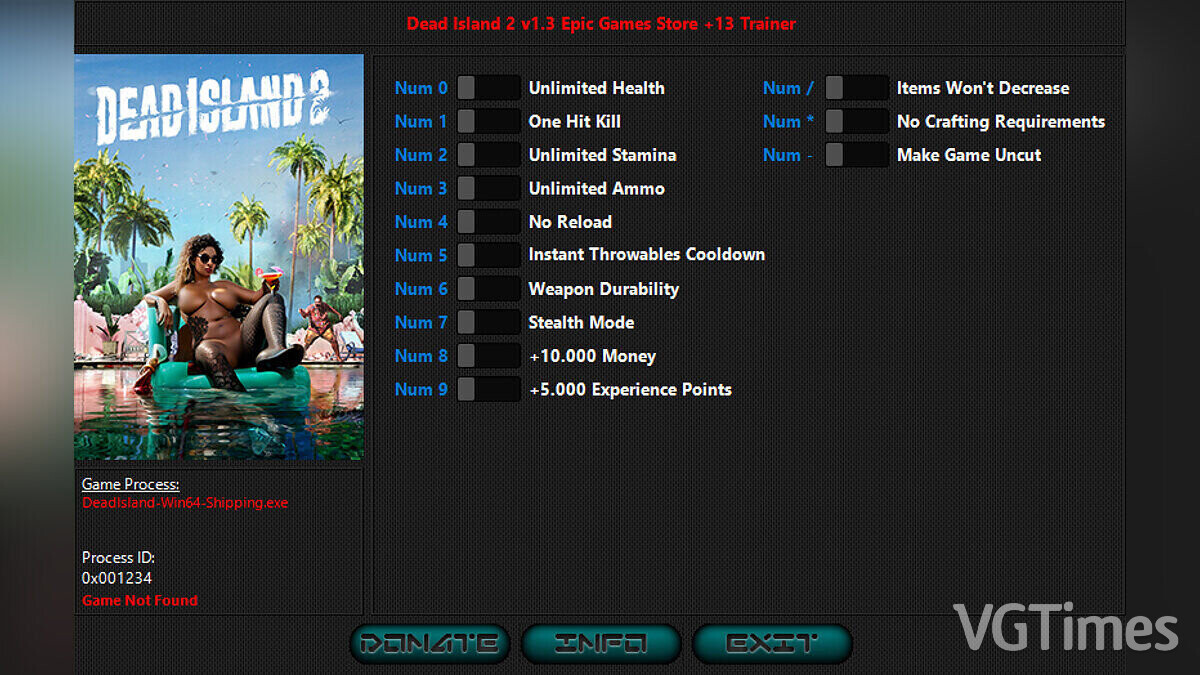 Dead Island 2 — Трейнер (+13) [1.3]