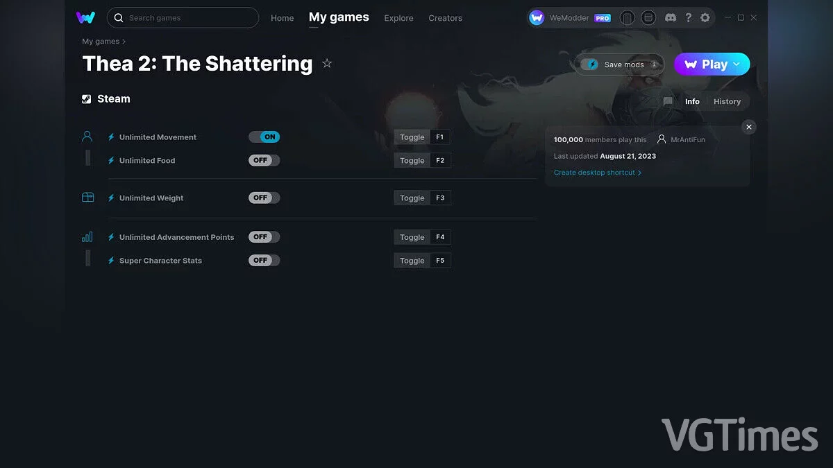 Thea 2: The Shattering — Трейнер (+5) от 21.08.2023 [WeMod]