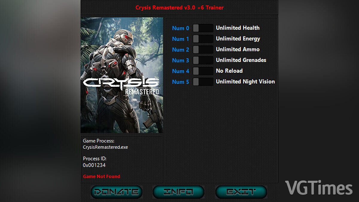 Crysis Remastered — Трейнер (+6) [3.0]