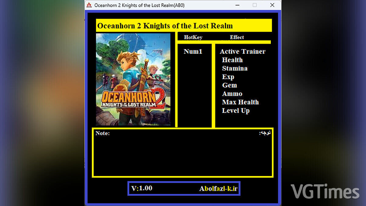 Oceanhorn 2: Knights of the Lost Realm — Трейнер (+7) [1.0]