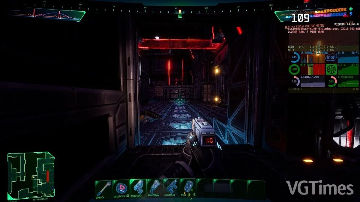 System Shock Remake — Улучшенный налобный фонарь