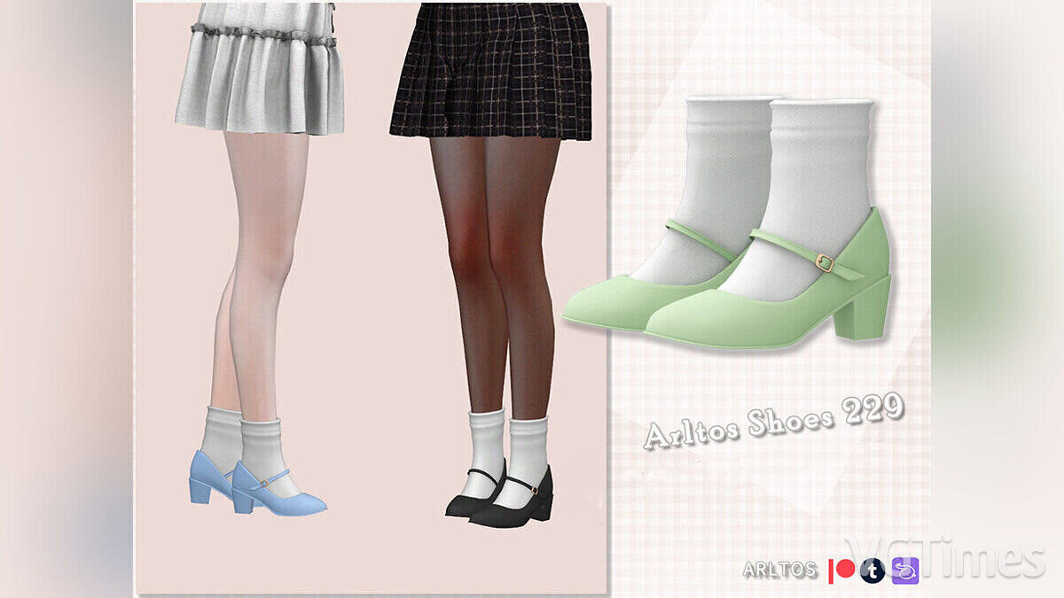 The Sims 4 — Женские туфли с носками