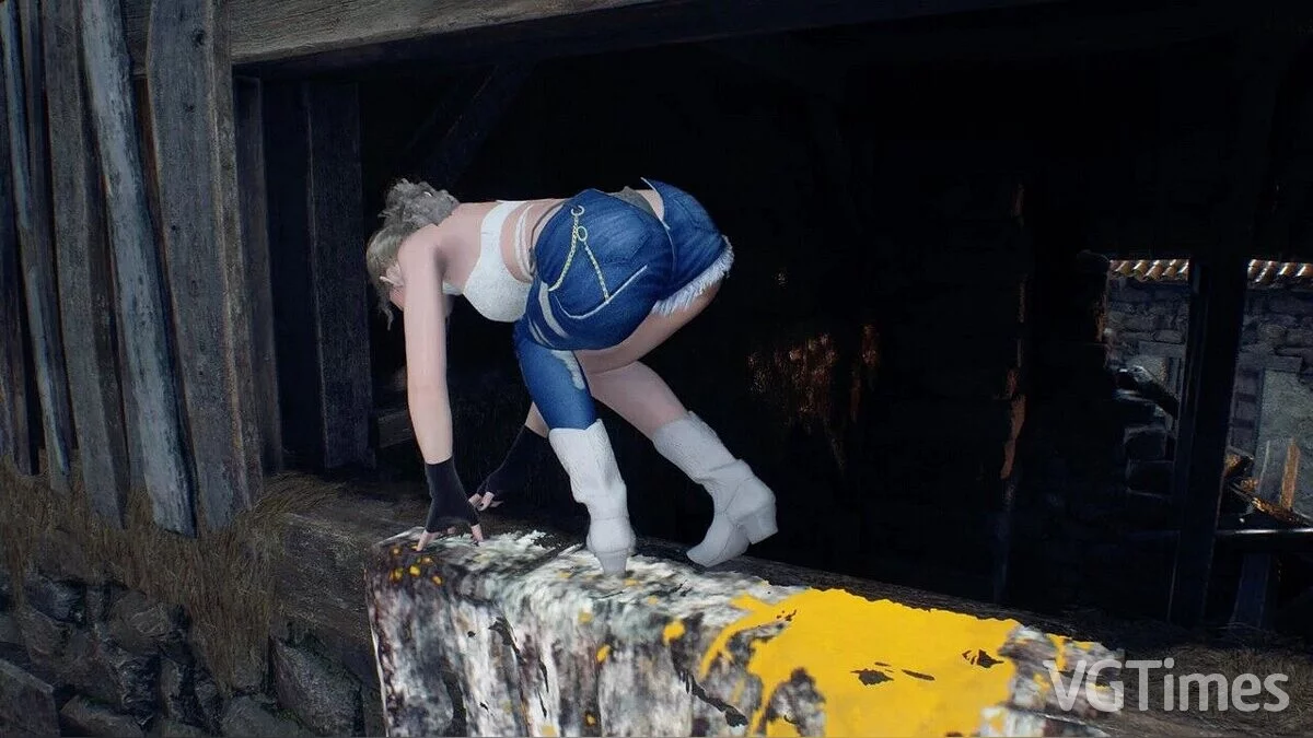 Resident Evil 4 Remake (2023) — Джинсы смолнией сзади для Эшли