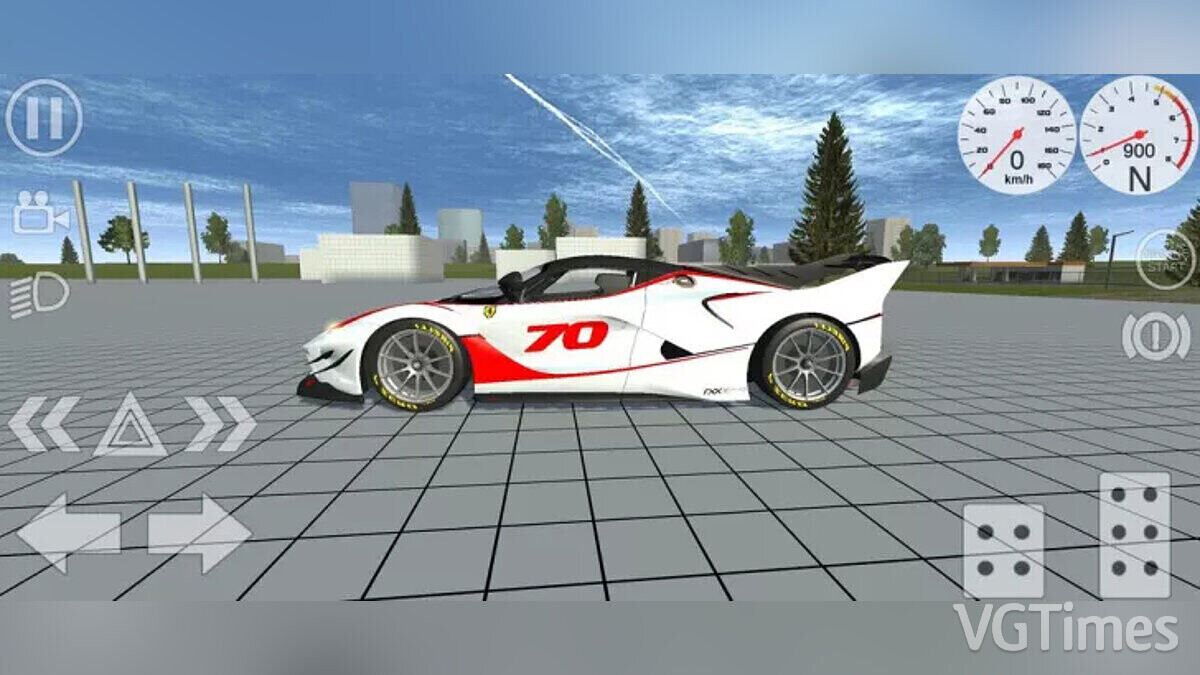 Simple Car Crash Physics Sim — Ferrari FXX-K