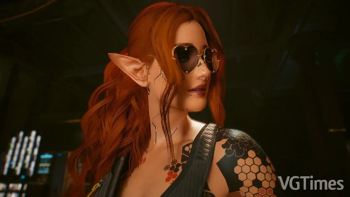 Cyberpunk 2077 — Эльфийские уши для женщин