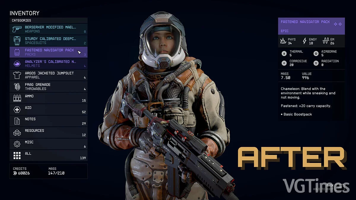 Starfield — Компактный инвентарь