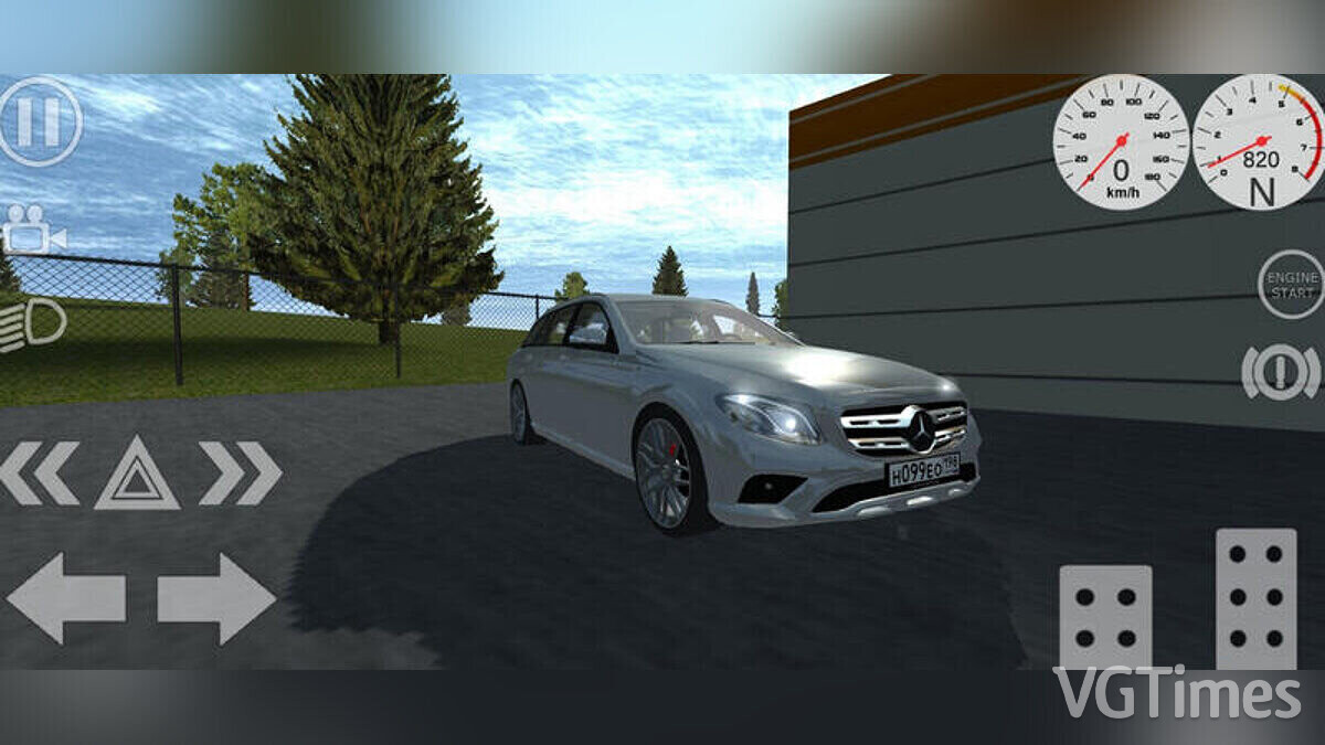 Simple Car Crash Physics Sim — Mercedes E350 (универсал)