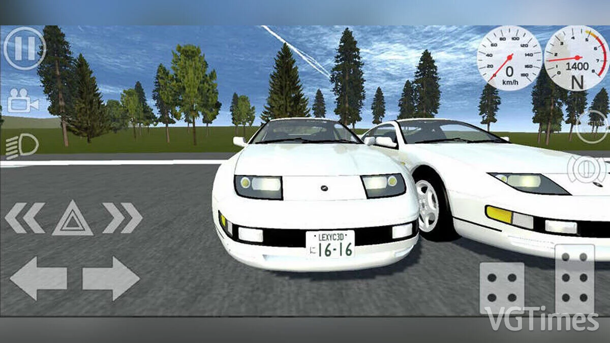 Simple Car Crash Physics Sim — Nissan 300ZX