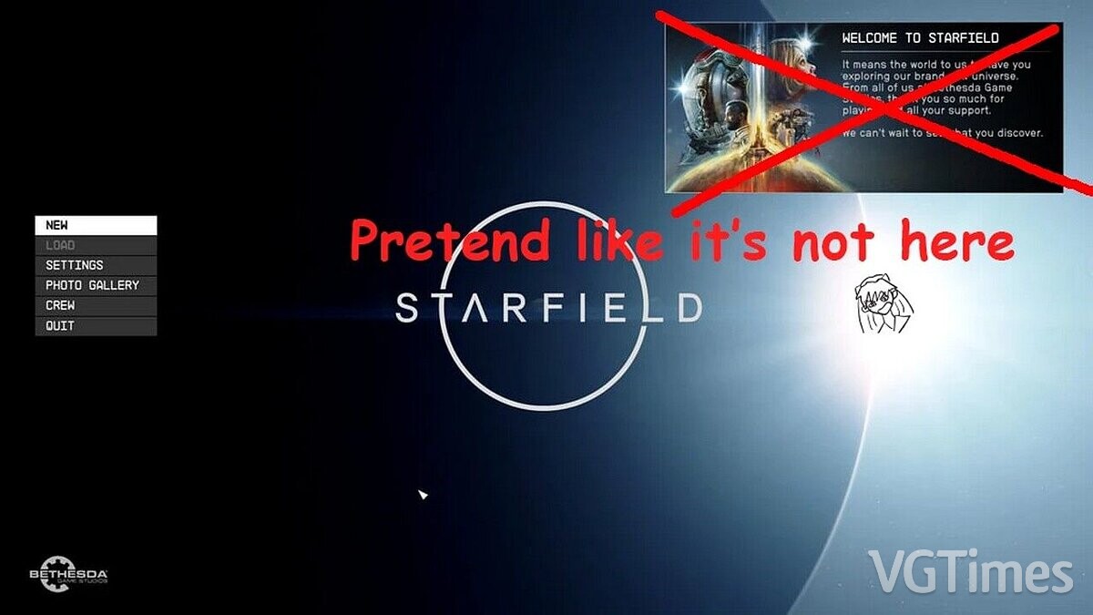 Starfield — Отключение «Сообщение дня»