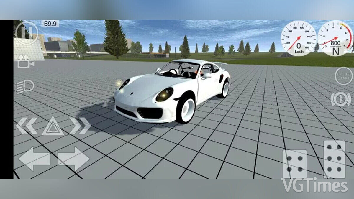 Simple Car Crash Physics Sim — Porsche 911