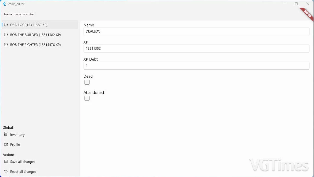 Icarus — Редактор сохранений [0.0.10]