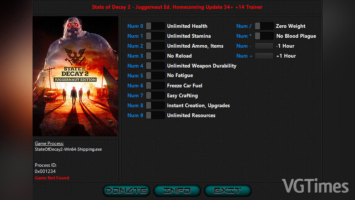 State of Decay 2: Juggernaut Edition — Трейнер (+14) [34]