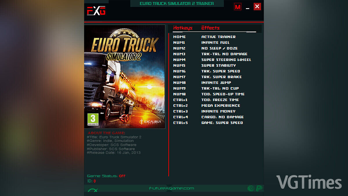 Euro Truck Simulator 2 — Трейнер (+15) [1.16.x - v1.48.x.x]