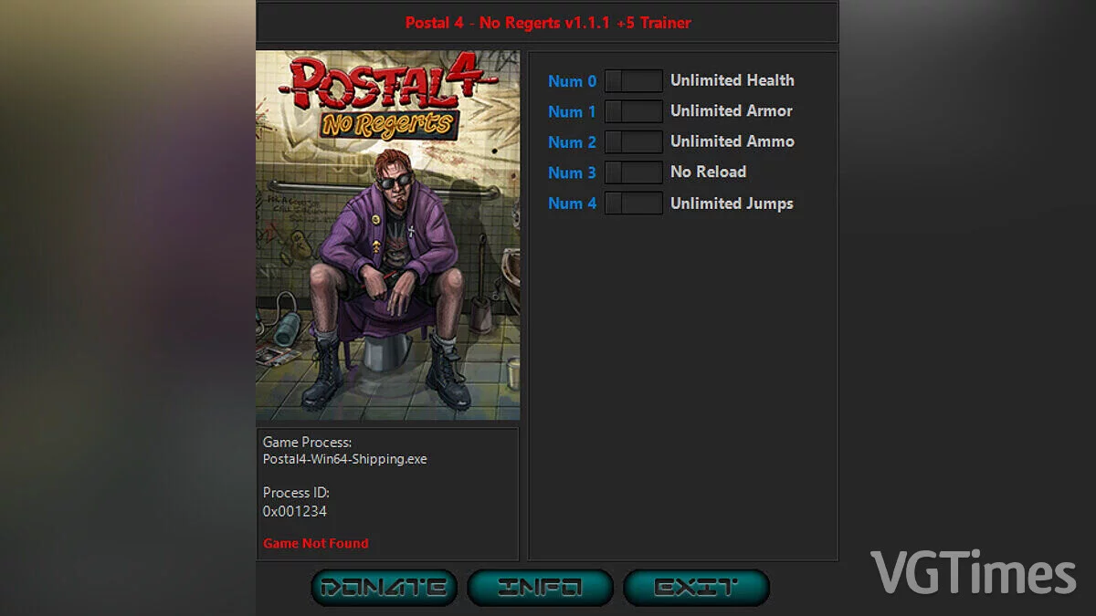 Postal 4: No Regerts — Трейнер (+5) [1.1.1]