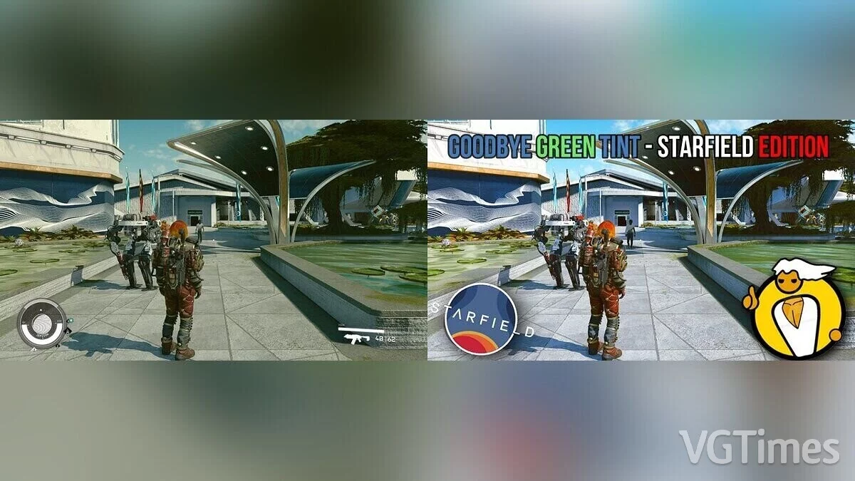 Starfield — Удаление зеленого оттенка