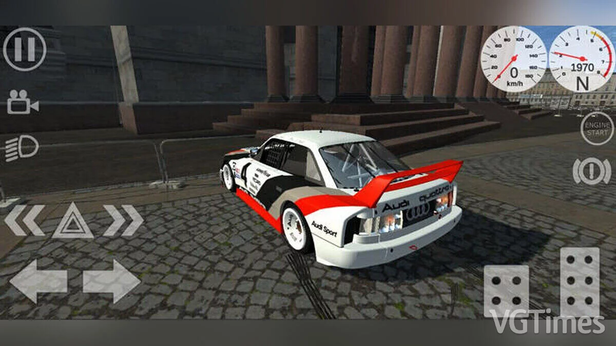 Simple Car Crash Physics Sim — Audi 90 Quattro IMSA GTO