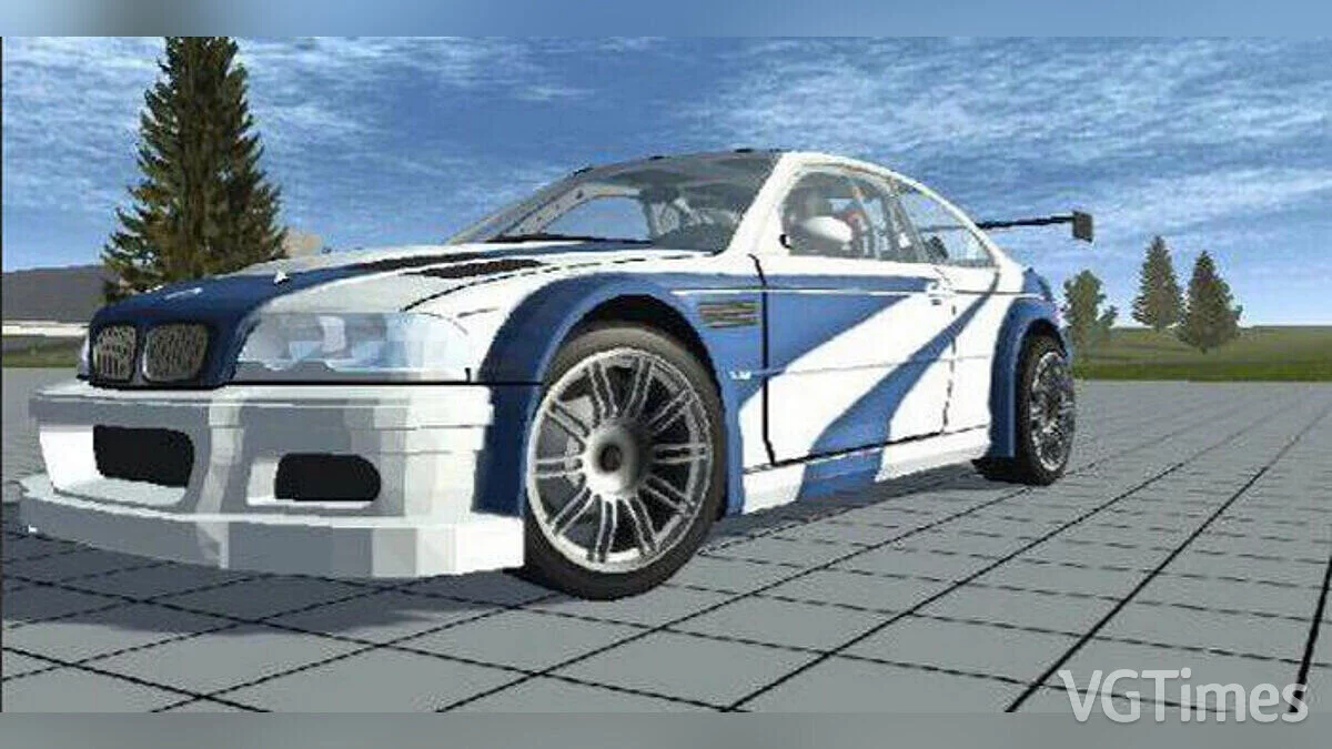 Simple Car Crash Physics Sim — BMW M3 E46 GTR