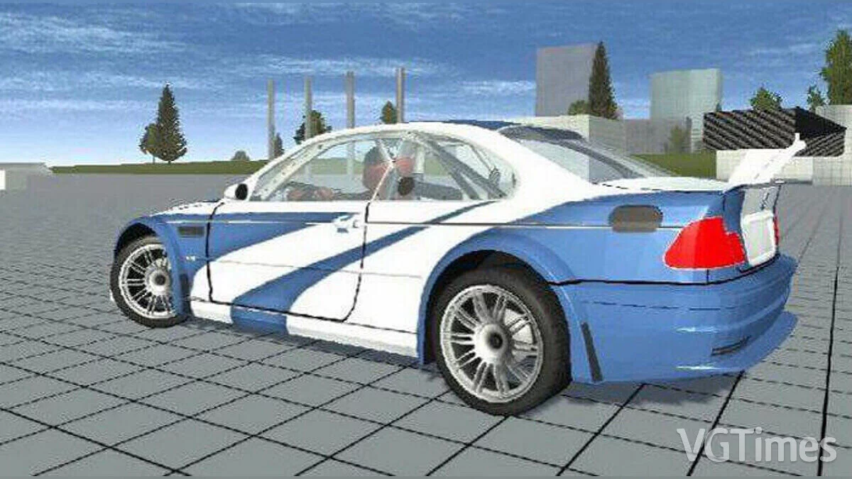 Simple Car Crash Physics Sim — BMW M3 E46 GTR