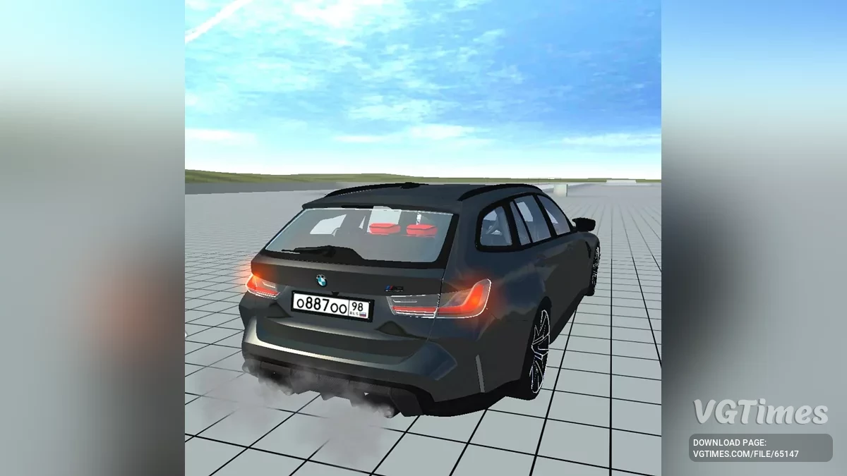 Simple Car Crash Physics Sim — BMW M3 G81