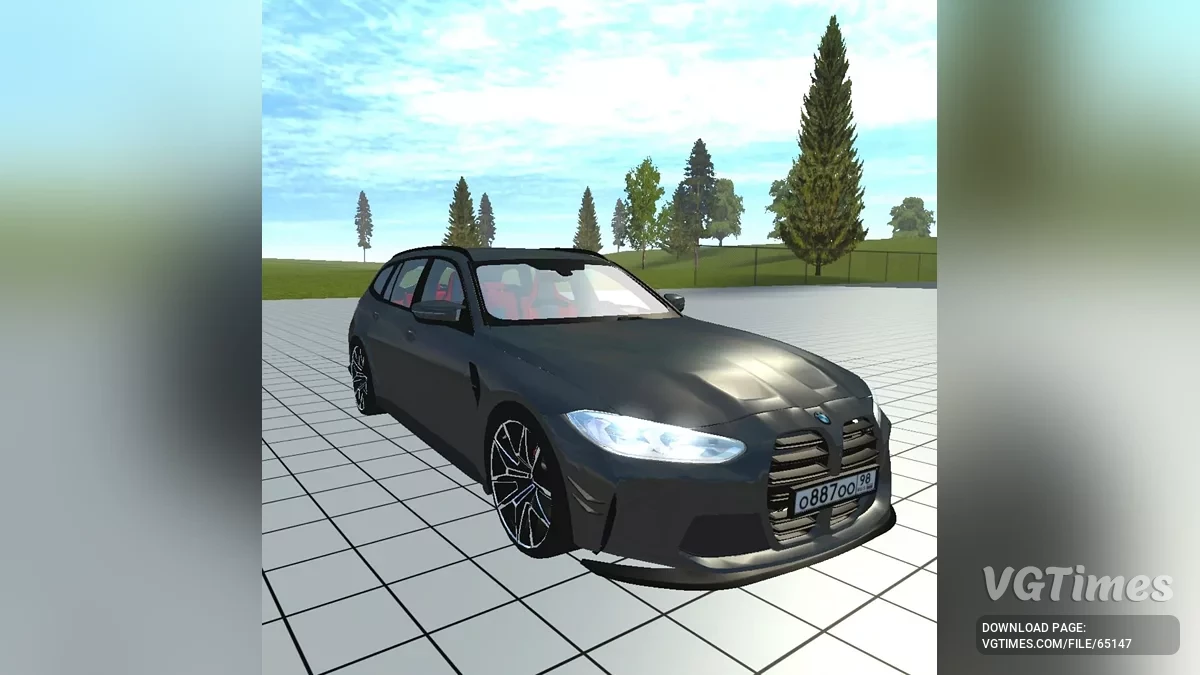 Simple Car Crash Physics Sim — BMW M3 G81