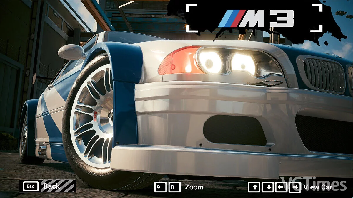 Cyberpunk 2077 — BMW M3 GTR из игры NFS Most Wanted