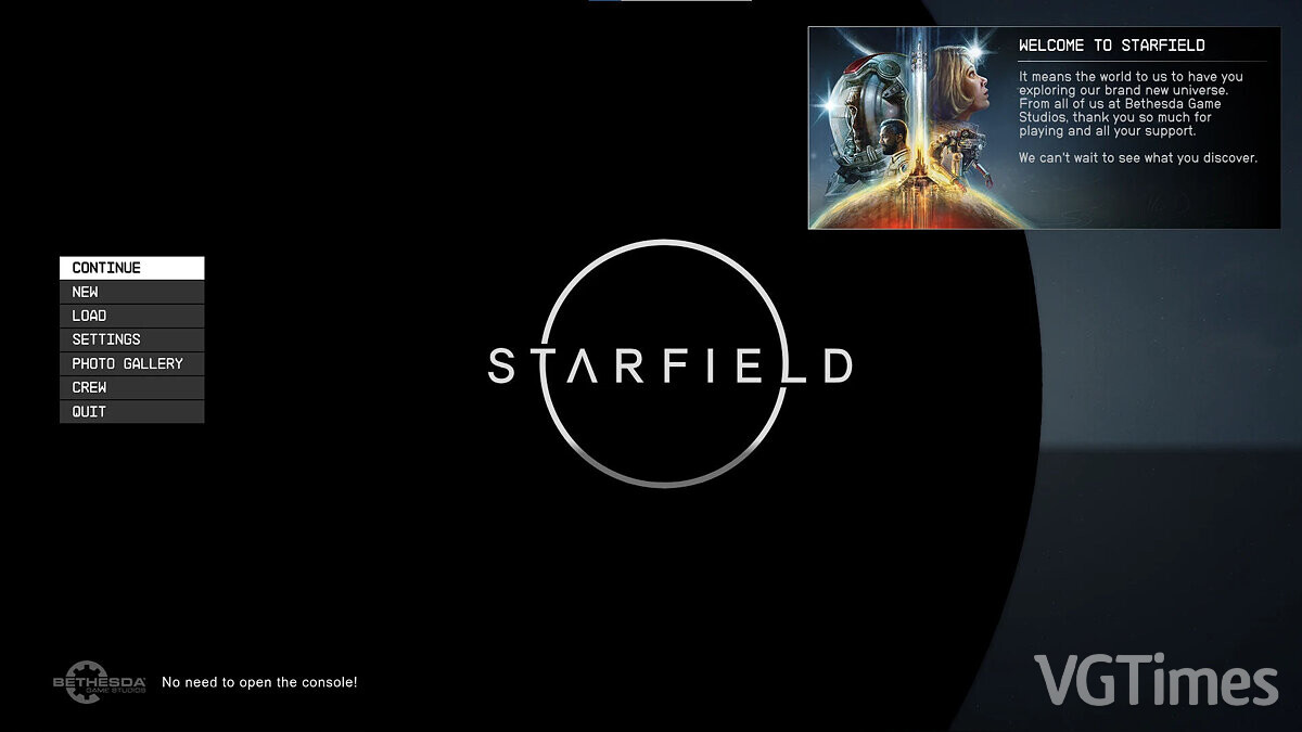 Starfield — Console Command Runner