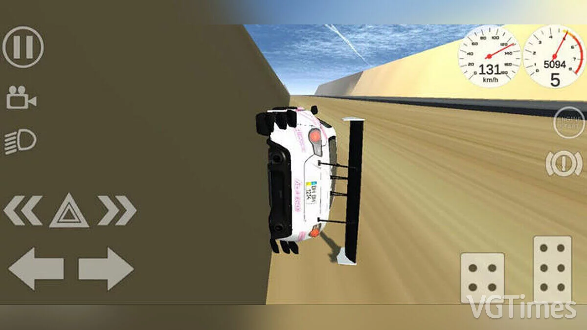 Simple Car Crash Physics Sim — Карта «Бесконечная прямая»