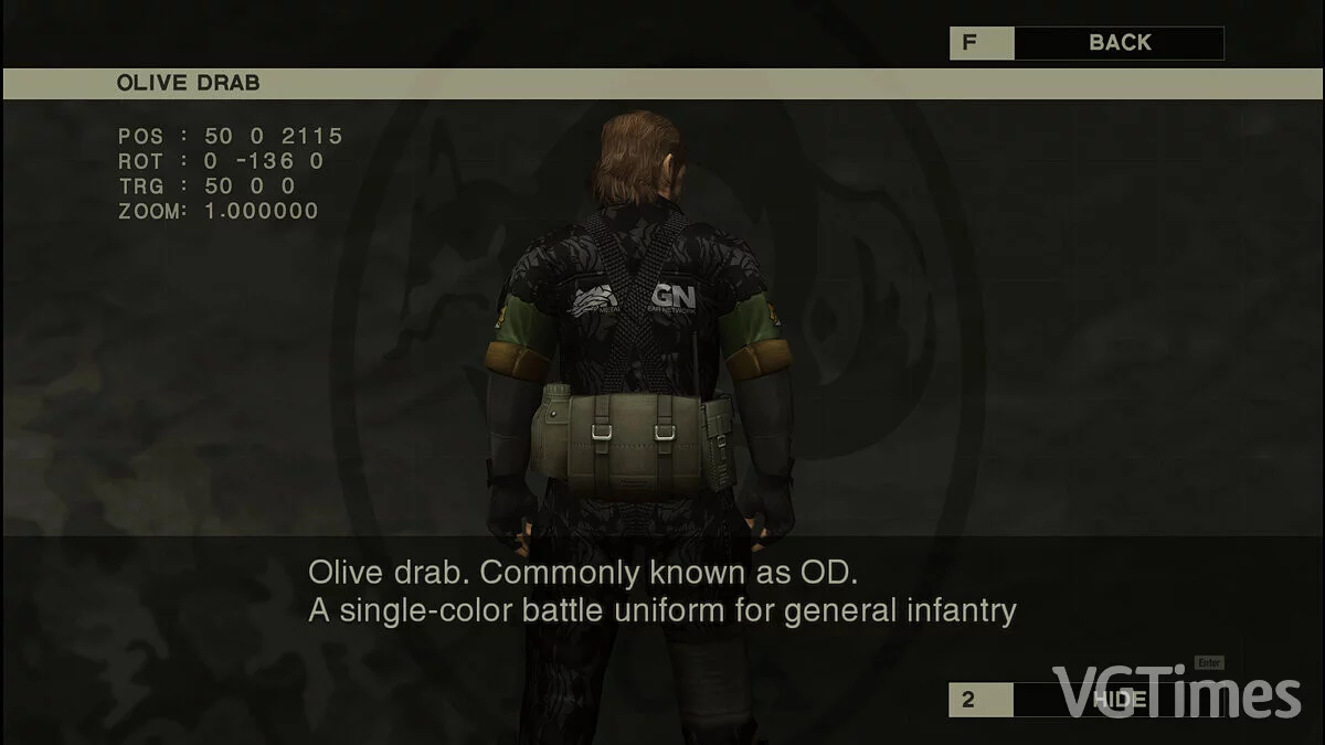 Metal Gear Solid: Master Collection Vol. 1 — Кастомный камуфляж