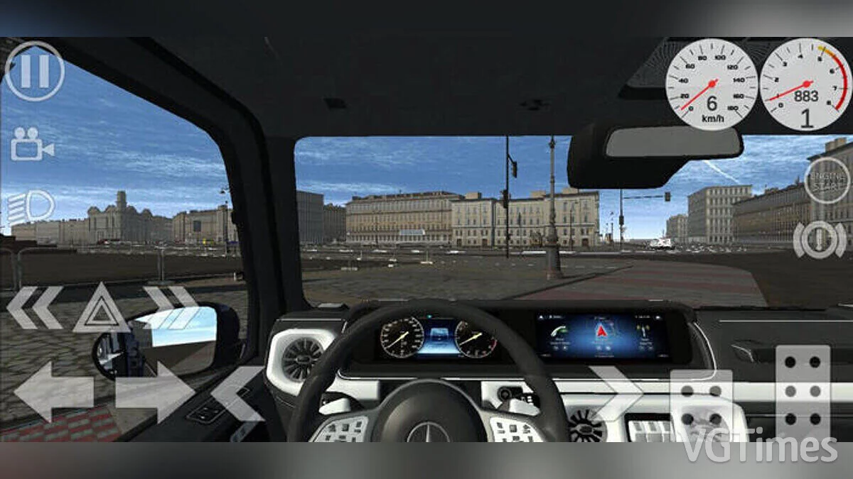 Simple Car Crash Physics Sim — Mercedes-Benz 63