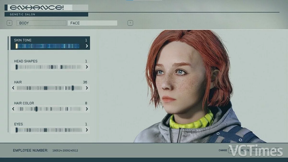 Starfield — Пресет красивой девушки