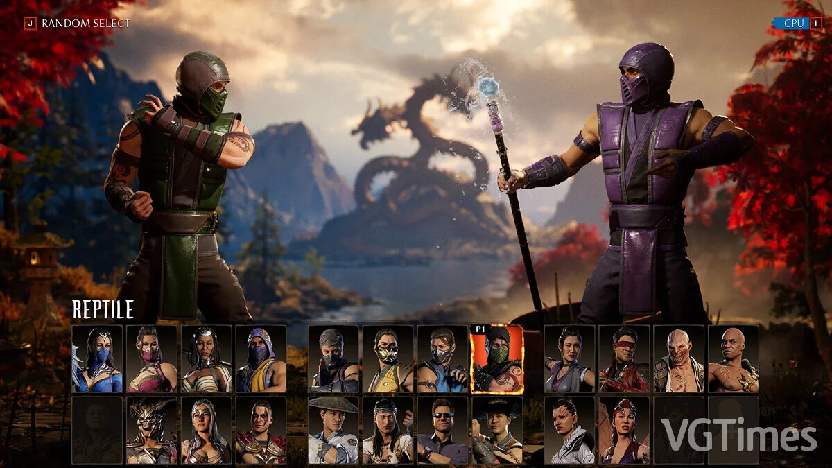 Mortal Kombat 1 — Рептилия из игры Ultimate Mortal Kombat 3