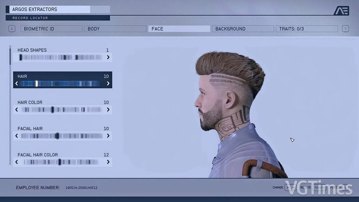 Starfield — Заменитель татуировки на шее