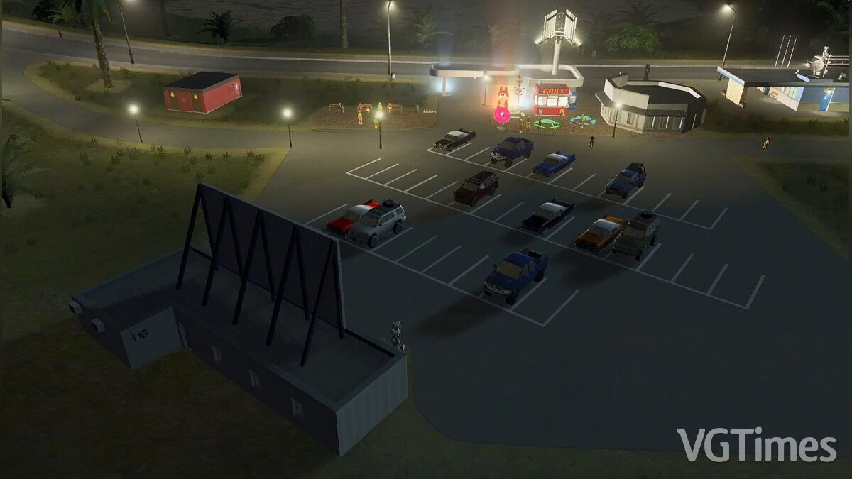 Cities: Skylines — Автокинотеатр с машинами