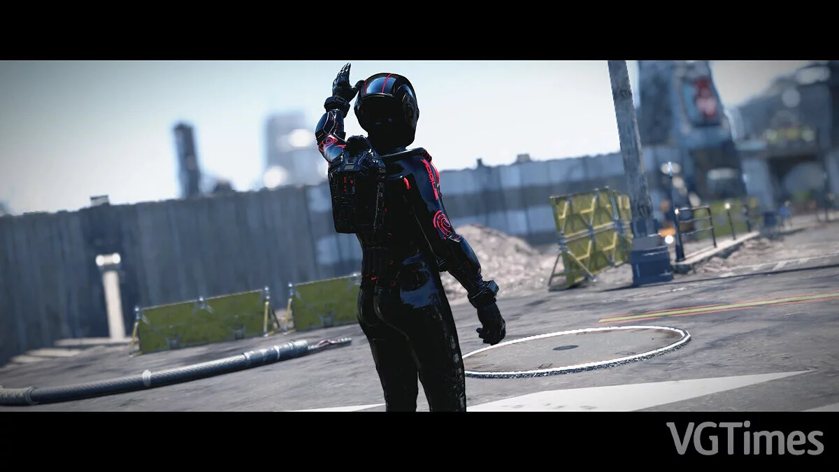 Starfield — Черный облегающий скафандр