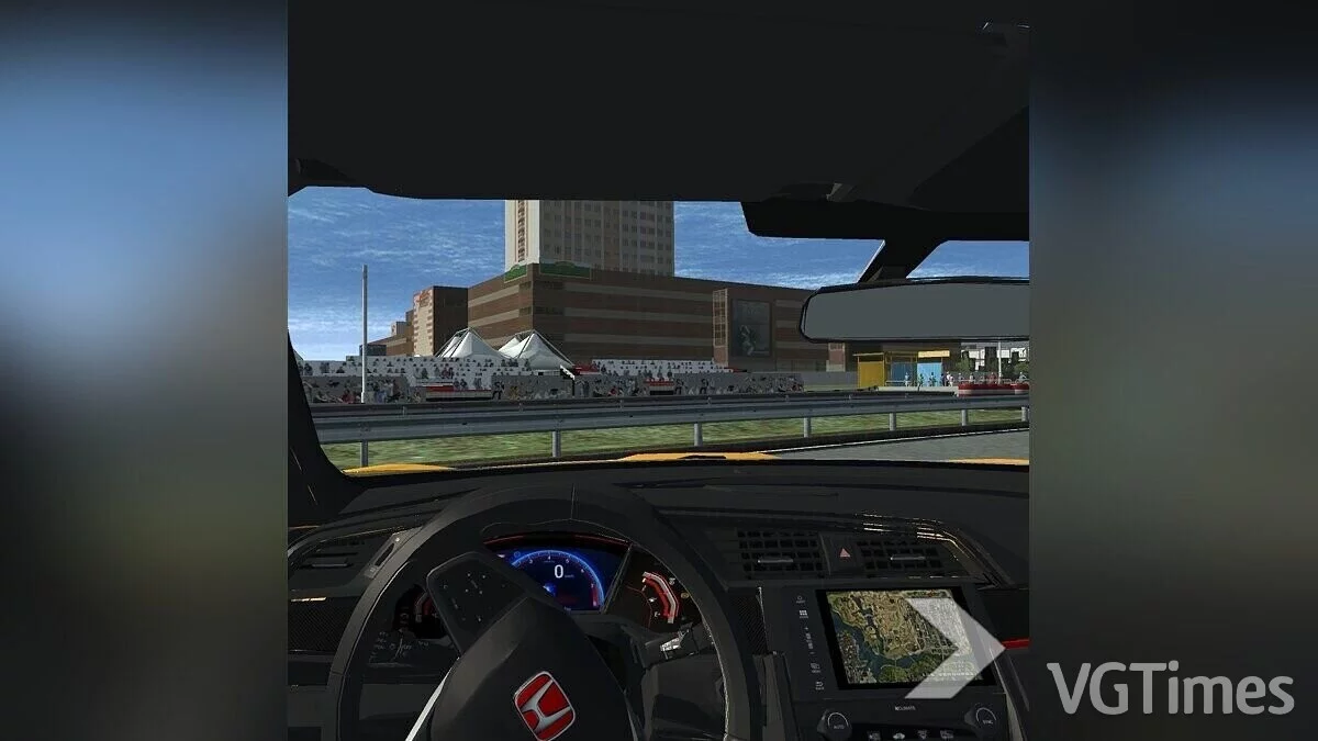 Simple Car Crash Physics Sim — Honda Civic Type-R