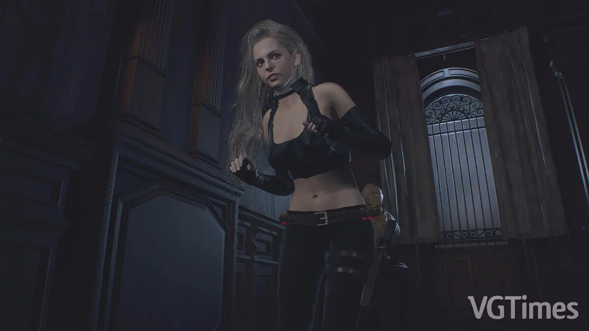 Resident Evil 4 Remake (2023) — Эшли в костюме охотника за головами