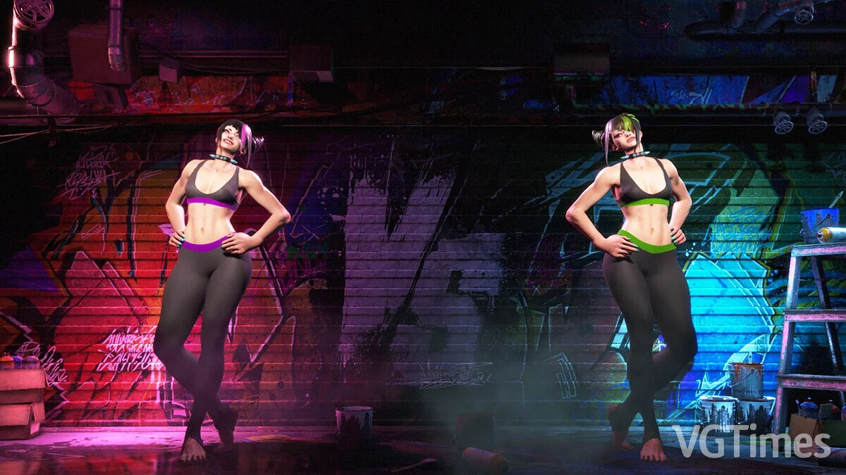 Street Fighter 6 — Юри в спортивной одежде