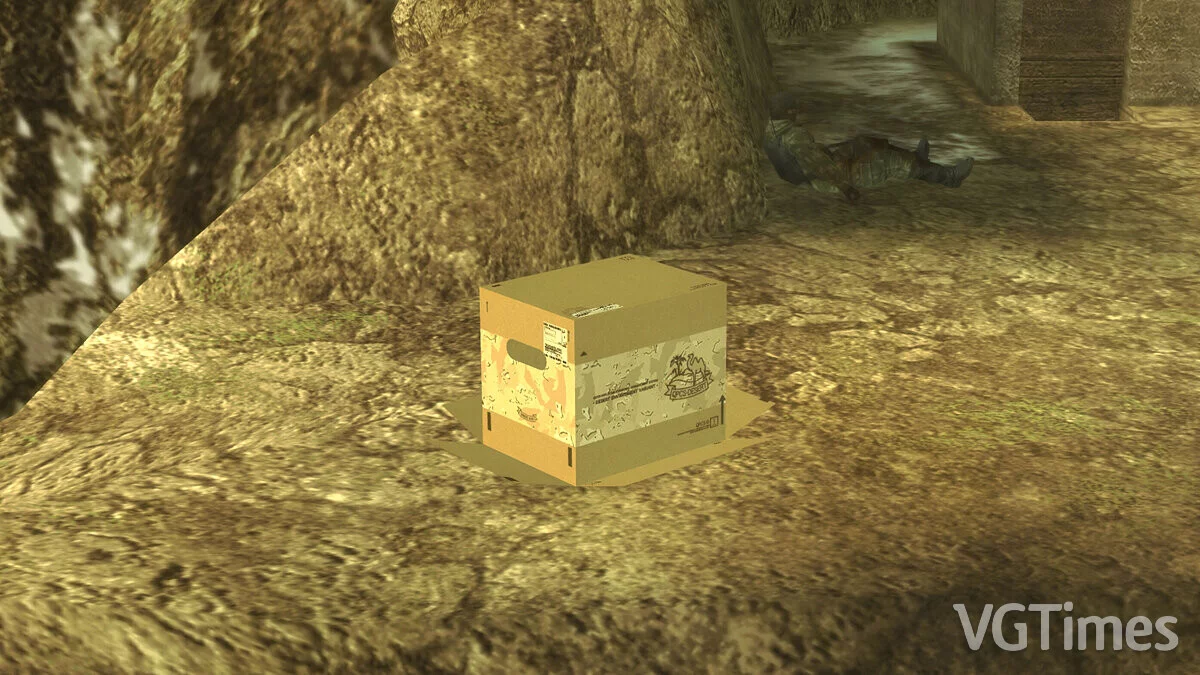 Metal Gear Solid 3: Snake Eater - Master Collection Version — Картонная коробка из игры The Phantom Pain