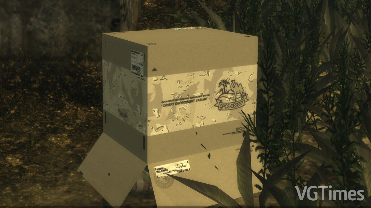 Metal Gear Solid 3: Snake Eater - Master Collection Version — Картонная коробка из игры The Phantom Pain