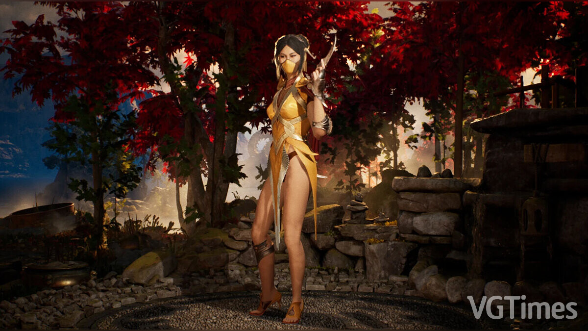 Mortal Kombat 1 — Китана в откровенном платье