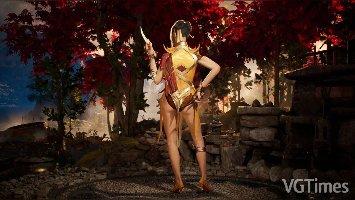 Mortal Kombat 1 — Китана в откровенном платье