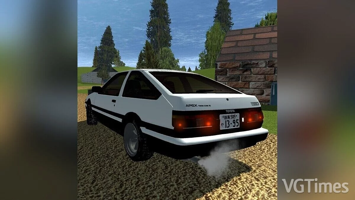 Simple Car Crash Physics Sim — Toyota AE86 Trueno