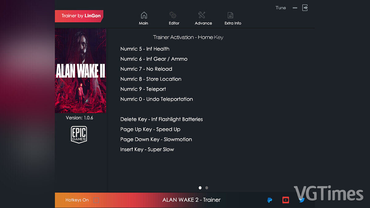 Alan Wake 2 — Трейнер (+9) [1.0.6]