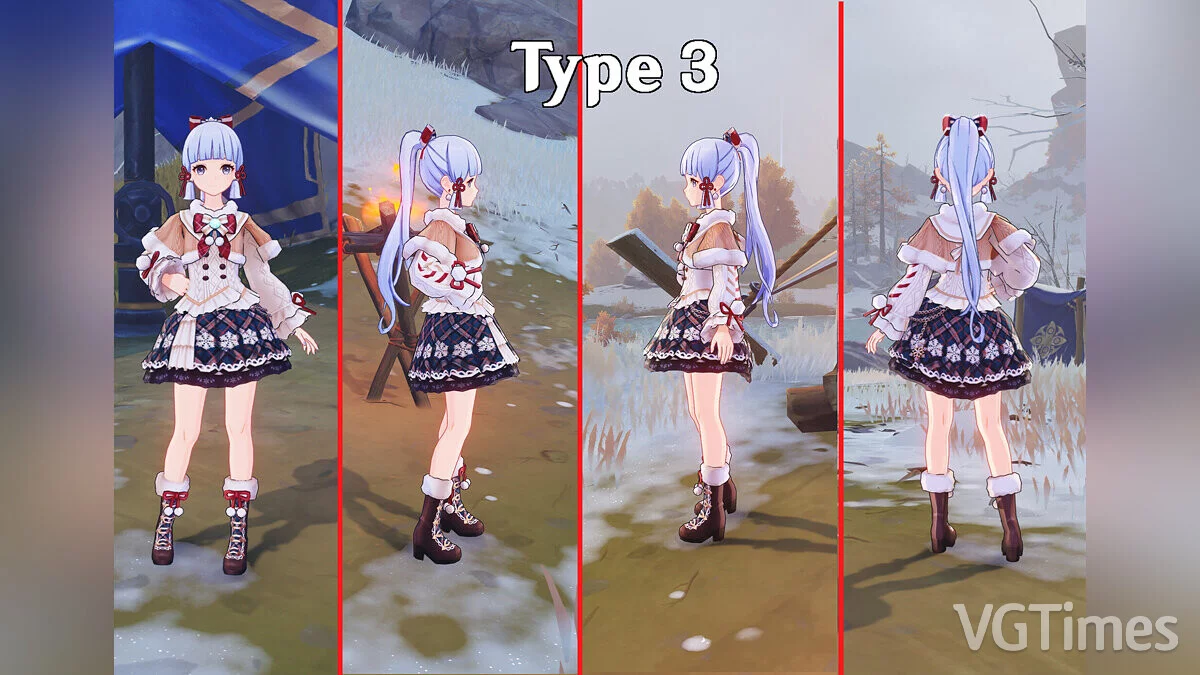 Genshin Impact — Аяка в зимней одежде