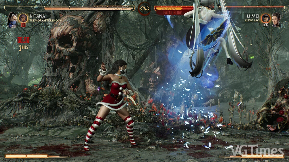 Mortal Kombat 1 — Китана в костюме Санты