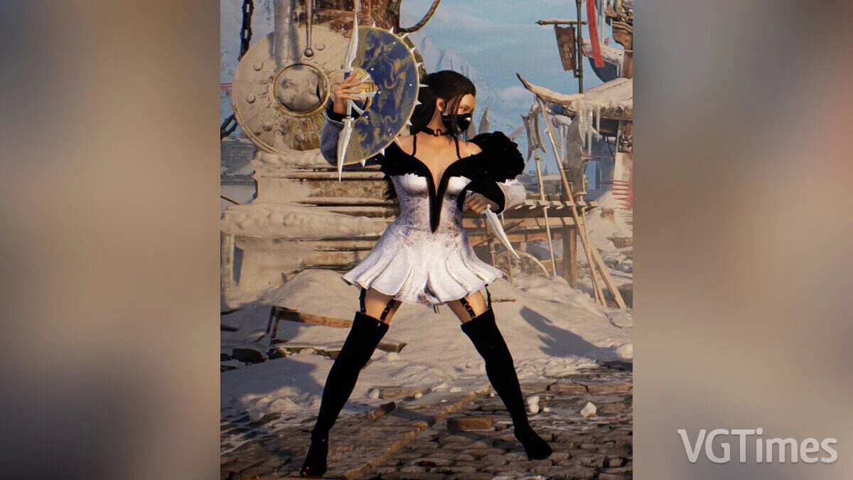 Mortal Kombat 1 — Китана в платье Лили из игры Tekken 8