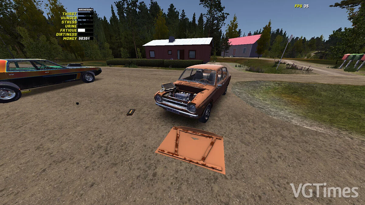 My Summer Car — Satsuma полусток, 98к марок, нет еды