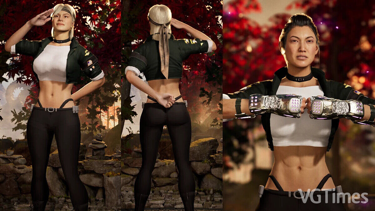 Mortal Kombat 1 — Соня и Ли Мэй в костюмах из игры Deadly Alliance