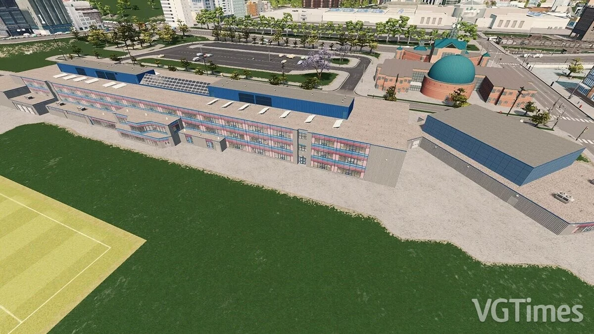 Cities: Skylines — Средняя школа Юниондейла